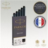 ราคา Parker หลอดสูบหมึก สำหรับปากกาหมึกซึม ไส้ปากกาคอแร้ง แพ็ค 5 ชิ้น Parker Quink refill pack 5 CT Blue, Black (28468326090)