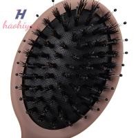 ราคา <haohiyou> 1PC Oval Boar Bristle & Nylon Hair Comb Anti-static Hair Scalp Massage Comb Hairbrush Salon Hair Care Brush เครื่องมือจัดแต่งทรงผม (28010126233)