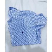 ราคา เชิ้ต polo by ralph lauren แขนสั้น สีฟ้า / ขาว / อก 42 (29712275850)
