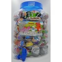 ราคา ไข่เซอร์ไพรส์ คละลาย ไข่ช็อกโกแลต ถังละ 100 ใบ (แถมฟรีจุกน้ำ) ถังใส่สามารถนำมาเป็นถังน้ำได้ (5739736508)