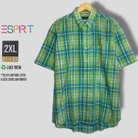 ราคา KEMEJA HIJAU ESPRIT GREEN เสื้อเชิ้ตผู้ชาย SIZE 2XL (41205791921)