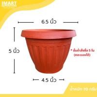 ราคา กระถางต้นไม้พลาสติก ลายโรมัน 4นิ้ว 6นิ้ว 7นิ้ว 8นิ้ว 10นิ้ว สีอิฐ สีดำ ราคาปลีก ราคาส่ง กระถางต้นไม้ กลม ลายริ้ว สีอิฐ (17815408907)