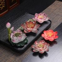 ราคา Lotus เปลี่ยนสีชาสัตว์เลี้ยงเครื่องประดับสามารถยก 2023 ชาของเล่น Creative ถาดชา Boutique เครื่องประ (27111927916)