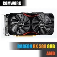 ราคา การ์ดจอ SZMZ AMD RADEON RX 580 8GB GRAPHIC CARD GPU WORKSTATION SERVER COMWORK (23337980162)