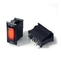 ราคา สวิตซ์ - reset Overload Protection Switch circuit breaker switch , 10A และ 15A มี 3 ขา มีไฟ ขนาด 21 x15 มม. (29823263315)