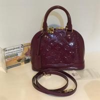ราคา Louis Vuitton Alma Monogram Vernis BB Amarante (6301488794)