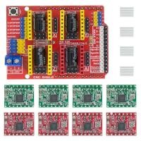 ราคา CNC shield v3 engraving machine / 3D Printer / + 4pcs A4988 driver expansion board for Arduino (8431932237)