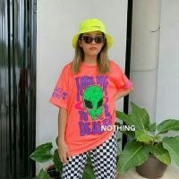 ราคา (ล้างสต๊อก)เสื้อยืด โอเวอร์ไซส์ สีนีออนสะท้อนแสง (4119621477)