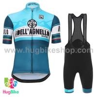 ราคา ชุดจักรยานแขนสั้นทีม Giro d'Italia 17 (02) สีฟ้าขาว กางเกงเอี๊ยม (9249111514)