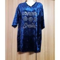 ราคา เสื้อกำมะหยี่สีน้ำเงินสาวอวบอ้วน (2067214960)