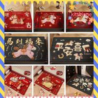 ราคา Kittbinne823ปีเสื่อประตู, เสื่ออาบน้ํากันลื่นลายม้า, พรมประตูตุ๊กตานุ่มสีแดงน่ารักของตกแต่งบ้าน (53955454560)