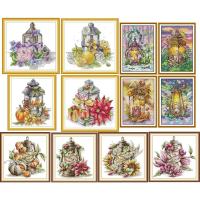 ราคา ชุดปักครอสติช ตะเกียง ดอกไม้ ผลไม้ (flower and fruit lanterns, lamp cross stitch kit) (3114133137)