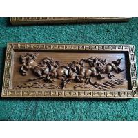 ราคา ม้า8เซียนแกะสลักจากไม้สักทองขนาด30*60*3.5cm (19174876095)
