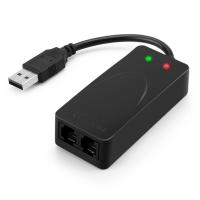 ราคา Fax Modem USB 56k V. 92 External Dial Up Voice Fax Data Modem 2port (23083534464)