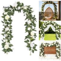 ราคา ฟรีสด| สมจริงดอกไม้พวงมาลัยแต่งงานดอกไม้พวงมาลัยประดิษฐ์ดอกกุหลาบพวงมาลัย ยูวี ทนจริง ฉ ถึง ดอกไม้เถาที่มีใบสีเขียว – งานแต่งงานพรรคบ้านสําหรับ อินโดโอ (57003916724)