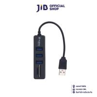 ราคา USB HUB (ยูเอสบีฮับ) NUBWO NCR-100 3 PORT USB 2.0 + CARD READER (BLACK) (16853429417)