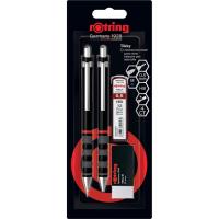 ราคา rOtring Tikky ชุด 4 ชิ้น ดินสอกด 0.5 ปากกาลูกลื่่นสีน้ำเงิน ไส้ดินสอกด HB ยางลบ (43005354376)