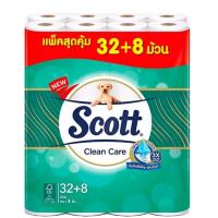 ราคา กระดาษชำระ สก๊อตต์ คลีนแคร์ 3ชั้น 32+8ม้วน (28057989370)