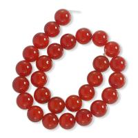 ราคา ลูกปัดหินแท้ เม็ดกลม (Round) หินคาร์เนเลี่ยน (Carnelian) 14 mm - (LZ-0459 สีส้ม) (4784990859)
