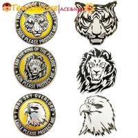 ราคา สติ๊กเกอร์ติดรถ อลูมิเนียม ติดโลโก้ รูปนกอินทรีย์ เสือ หัวสิงโต (41528741353)