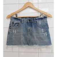 ราคา Abercrombie​ กระโปรงยีนส์ผ้าฟอก​ แต่งลูกไม้ (22021831978)