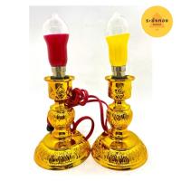 ราคา เทียนไฟฟ้า หลอดทรงมะละกอ พร้อมขาตั้งเทียน (3939652980)