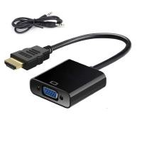 ราคา ตัวแปลง HDMI เป็น VGA HDTV เป็นสาย VGA Set-Top Box Adapter สาย HD แหล่งจ่ายไฟพร้อมชิป (57755754195)