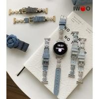 ราคา 18/20/22mm Denim Strap สําหรับ Garmin Venu 3s/2s/Venu 3/Vivoactive 6/5/VivoMove Trend Ladies Strap (28037038861)