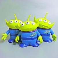 ราคา Toy Story Green Man Three Eyes Alien Soft Figure 3 PCS/Set 15 cm (22689816656)