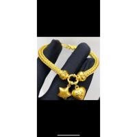 ราคา สร้อยข้อมือ 8เสาโบราณ จี้กลางหัวใจดาวหนัก1-2-3บาท (20186456135)