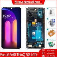 ราคา อะไหล่หน้าจอสัมผัสดิจิทัล LCD พร้อมกรอบ แบบเปลี่ยน สําหรับ LG V60 ThinQ 5G LG V60 A001LG LM-V600 (20193340567)