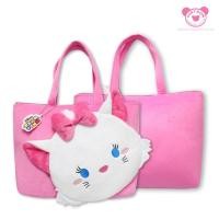 ราคา Disney กระเป๋าสะพายไหล่ ลายแมวมารี Marie Tsum Tsum ขนาด 16 นิ้ว (สินค้าลิขสิทธิ์แท้ จากโรงงานผู้ผลิตโดยตรง) (13305995130)