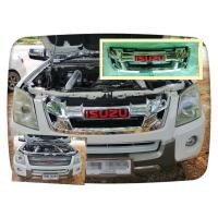 ราคา * หน้ากระจัง DMAX All New 2012** แปลงใส่ Isuzu d-max 2007- 2011** สีชุบโครเมี่ยม + Logo Isuzu สีแดง * (20079548620)