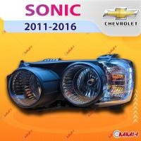 ราคา สําหรับ Chevrolet SONIC 11-16 ไฟหน้าสำหรับ ไฟหน้า โคมไฟหน้า ไฟหน้า​โปรเจค​เตอร์​ โคมไฟหรถยนต์ เลนส์กระจก headlamp headlight front light lens (27411710655)