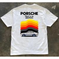 ราคา PORSCHE cotton T-shirt, Carrera racing edition print, outdoor racing style short-sleeved shirt (54055775799)
