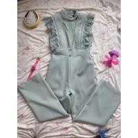 ราคา จั๊มสูท กาวเกงขายาว สีเขียวมิ้น (15592998487)