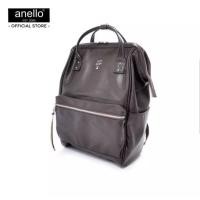 ราคา anello กระเป๋าเป้สะพายหลัง large premium leather backpack รุ่น AT-B1511 สี dark brown (6252118439)