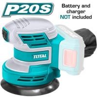 ราคา Total เครื่องขัดกระดาษทราย กลม 5 นิ้ว แบตเตอรี่ ไร้สาย 20 โวลท์ รุ่น TROSLI2001 (แถมฟรี กระดาษทราย 5 แผ่น) (20568475910)