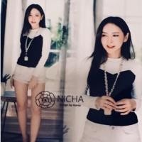 ราคา Saleต่ำกว่าทุนเสื้องานป้าย NICHA สีขาว/ดำ (905143600)