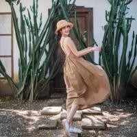 ราคา ส่งต่อ✨เดรสสายเดี่ยวโชว์หลัง เดรสยาวมินิมอล (23106359115)