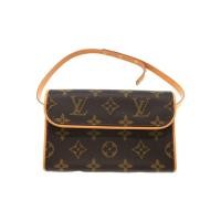 ราคา LOUIS VUITTON Pochette Waist Bag Florentine Brown PVC Direct from Japan Secondhand (28457916212)