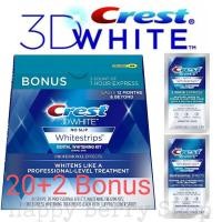 ราคา แผ่นแปะฟันขาว CREST 3D White Professional Effects 20 แถม 2 ซอง 1 Hour Express แผ่นฟอกฟันขาว CREST แท้จากอเมริกา (3558312461)