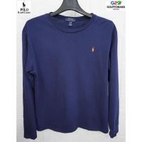 ราคา Polo Ralph Lauren แท้ อก40 เสื้อยืดคอกลมแขนยาวสีกรม (7978064015)