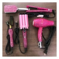 ราคา ความร้อนสูง500องศาเซรามิกกดหวี พลอยเทียม หวียืดไฟฟ้าหวีร้อนไฟฟ้าที่หนีบผมตรง (49904448288)