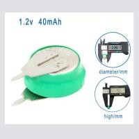 ราคา New 1.2V 40mAh Ni-MH Rechargeable Battery Button Coin Cell with Welding Pins for Toy Timer LED Calendar Solar Energy Ele (18484425814)