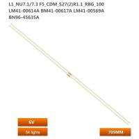 ราคา 2 ชิ้น/เซ็ต led backlight Strip สําหรับ Samsung UA65NU7100 UA65NU7300 LCD Strip light BN96-45635A LM41-00570A (43263895584)