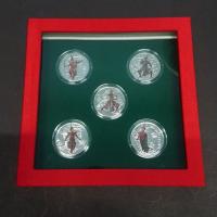 ราคา เหรียญ ที่ระลึก รามเกียรติ์ ครบชุด 5เหรียญ นิเกิลพิมพ์สี พร้อมกล่องและใบเซอร์ #ของสะสม #ของที่ระลึก (23520057857)