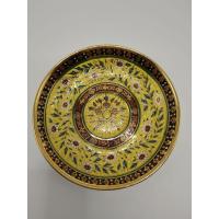 ราคา Royal Bone China Fine Bone China Royal White Benjarong Hand Painted in Thiland 18K Gold Saucer (22264586792)