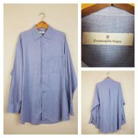 ราคา ERMENEGILDO ZEGNA Spread Collar Cotton Long Sleeves Shirt (54906104009)