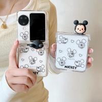 ราคา LUKEN เคสโทรศัพท์สําหรับ Samsung Galaxy Z Flip 7 6 5 4 3 OPPO ค้นหา N2 N3 พลิกน่ารัก 3D การ์ตูนมิกกี้เมาส์ปกหลังพร้อมสร้อยข้อมือสําหรับ Flip3 Flip4 Flip5 Flip6 Flip7 N2Flip N3 Flip (26737808545)